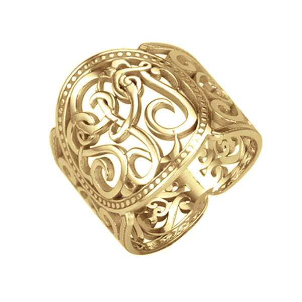 Cigar Band Scroll Monogram Ring Apparel & Accessories > Jewelry > Rings - 1