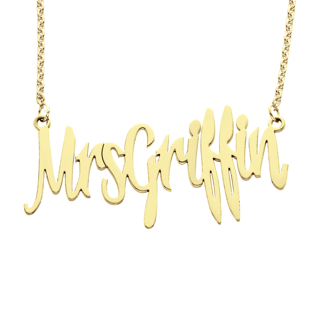 Personalized Mrs Necklace - 9 Letters