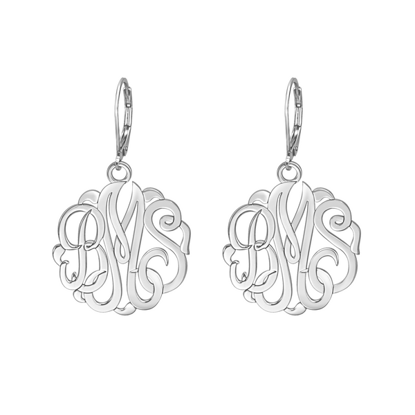 Classic Monogram Leverback Earrings Apparel & Accessories > Jewelry > Earrings - 3