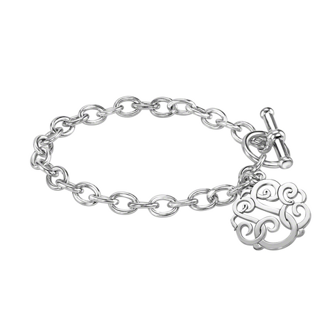 Classic Monogram Toggle Bracelet-Alison and Ivy Apparel & Accessories > Jewelry > Bracelets