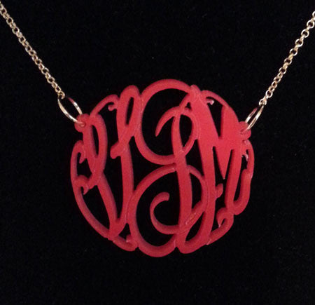 Acrylic Big Slim Necklace by Purple Mermaid Designs Apparel & Accessories > Jewelry > Necklaces - 2