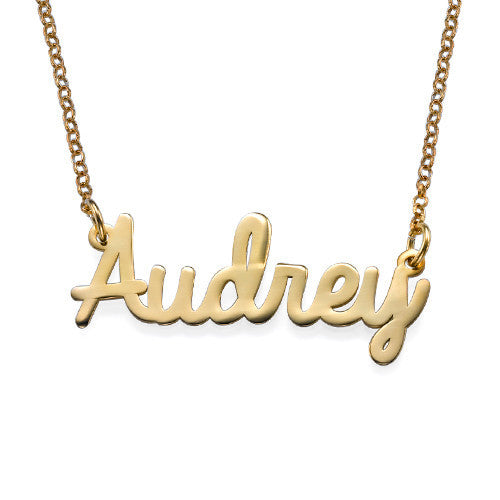 Cursive Nameplate Necklace Apparel & Accessories > Jewelry > Necklaces - 1