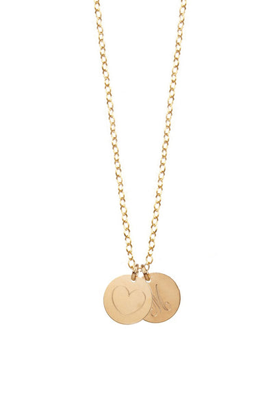 Miriam Merenfeld Initial Disc Necklace Apparel & Accessories > Jewelry > Necklaces - 9