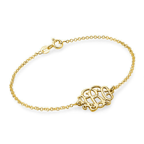 Gold Interlocking Monogram Bracelet Apparel & Accessories > Jewelry > Bracelets - 1