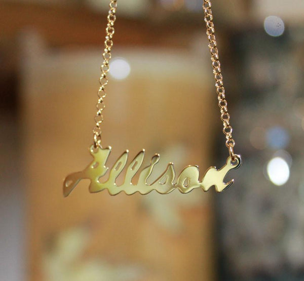 Name Necklace by Purple Mermaid Designs 6