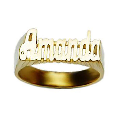 Personalized Name Ring - 8 mm