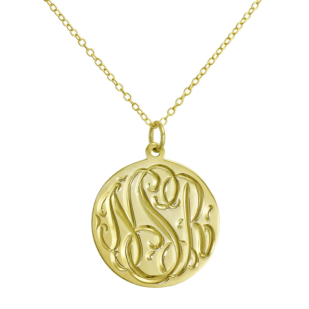 Disc necklace | Laser Engraved Jewelry | Lora Douglas Jewelry