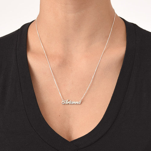 Sterling Silver Mini Name Necklace - Extra Strength Apparel & Accessories > Jewelry > Necklaces - 2