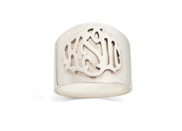Cuff Monogram Ring by Moon and Lola Apparel & Accessories > Jewelry > Rings - 2