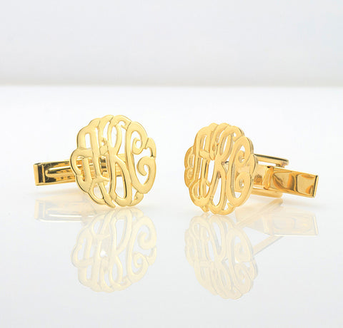 Monogram Cuff Links | Monogram Jewelry | Initial Obsession
