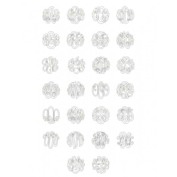 Three Initial Monogram Key Necklace Apparel & Accessories > Jewelry > Necklaces - 4