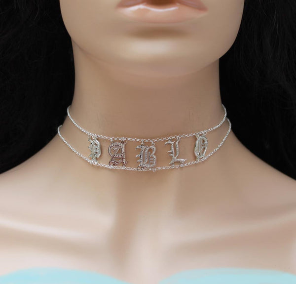 Custom Name Choker - Purple Mermaid Designs Apparel & Accessories > Jewelry > Necklaces - 6