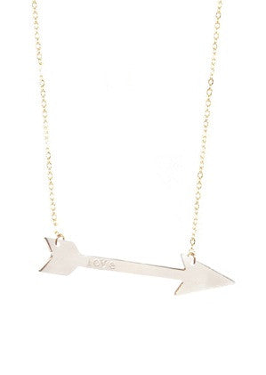 Miriam Merenfeld Personalized Arrow Necklace - Split Chain Apparel & Accessories > Jewelry > Necklaces