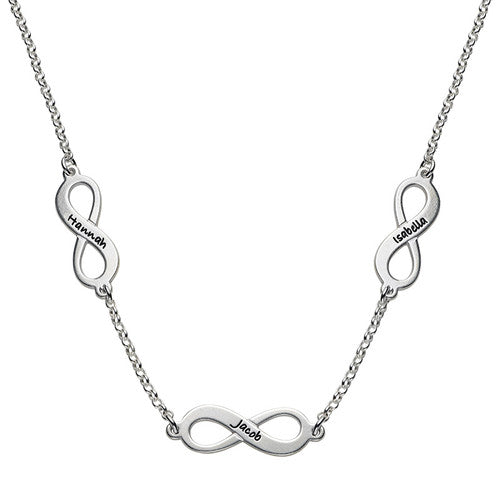 Infinity Name Necklace - up to 5 Pendants 5
