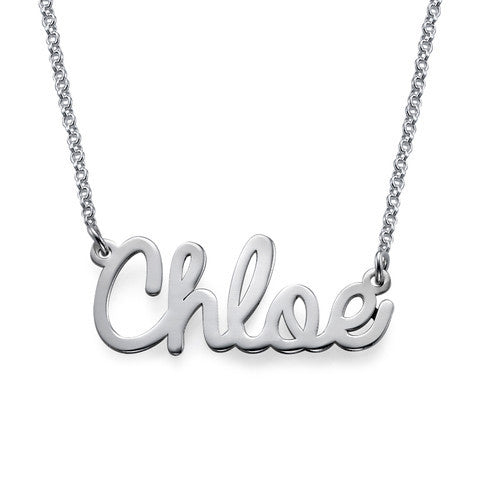 Cursive Nameplate Necklace Apparel & Accessories > Jewelry > Necklaces - 2