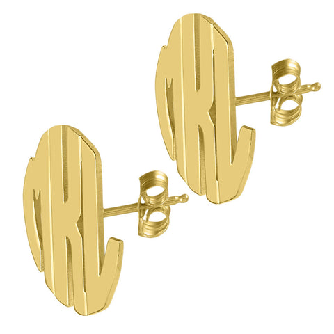 24K Gold Plated Block Post Earrings by Purple Mermaid Designs Apparel & Accessories > Jewelry > Earrings